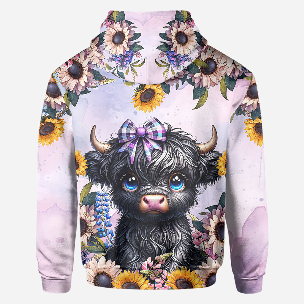 Cute Little Cow - Personalized All Over Shirt
