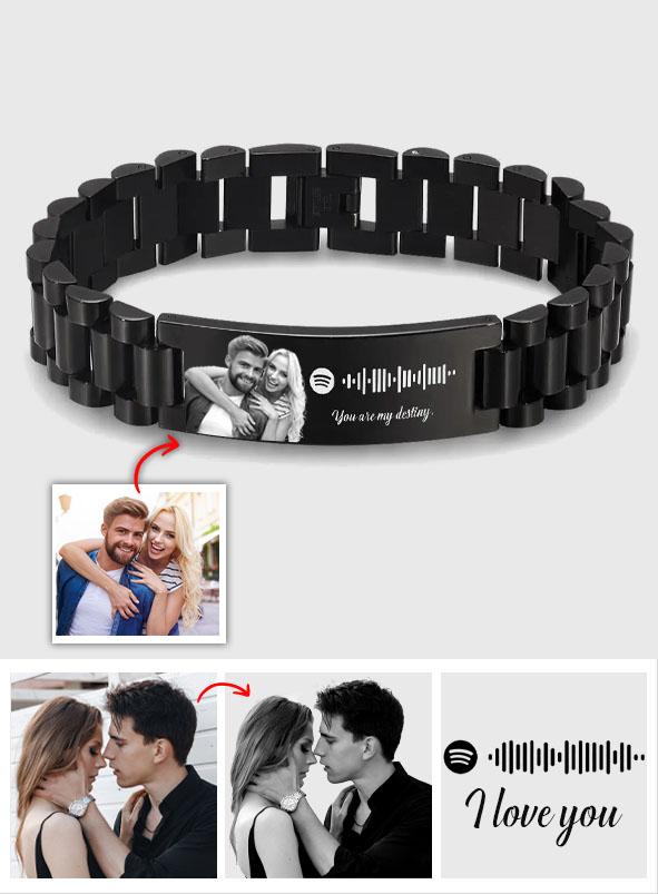 Our Song - Personalized Couple Spotify Code Bracelet