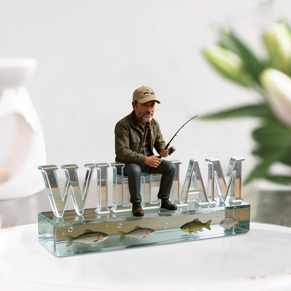 Custom Any Photo - Personalized Fishing Custom Shaped Acrylic Plaque