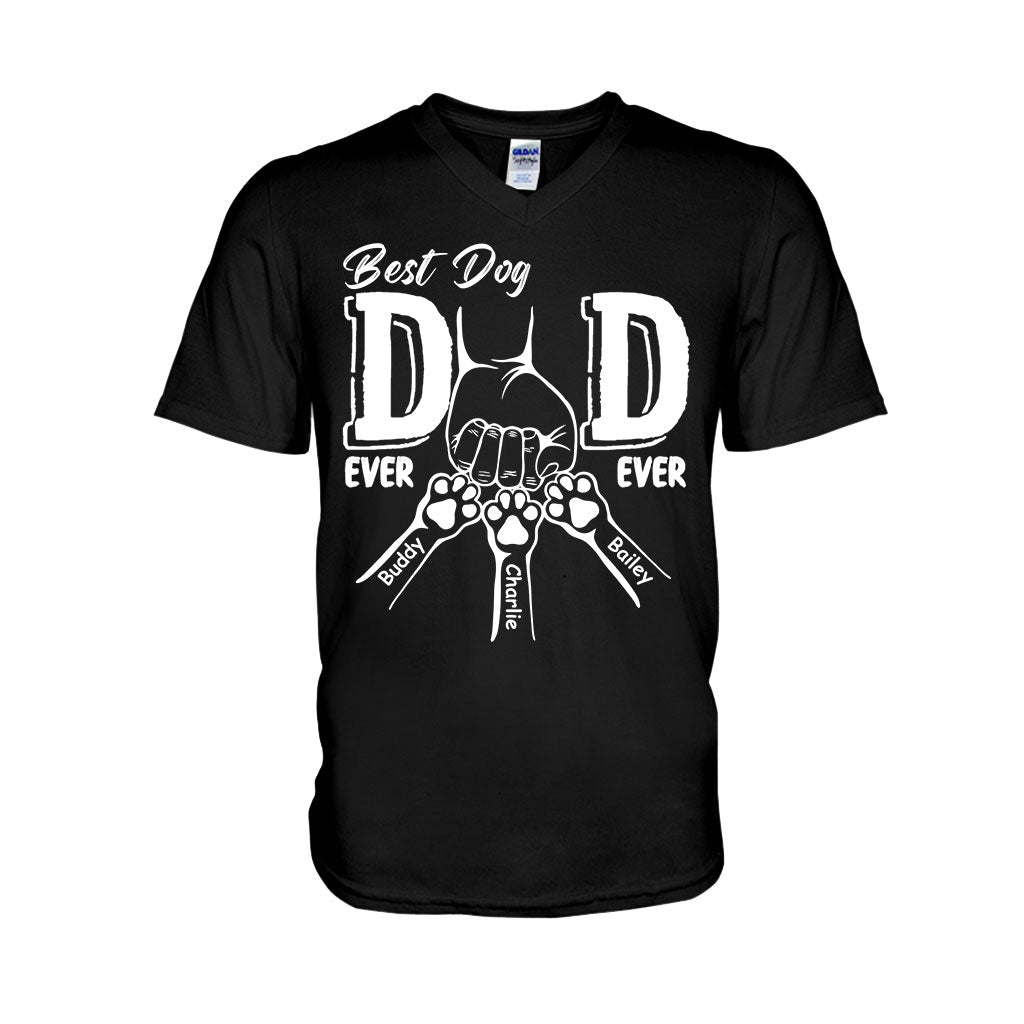 Best Dog Dad Ever - Personalized Dog T-shirt And Hoodie