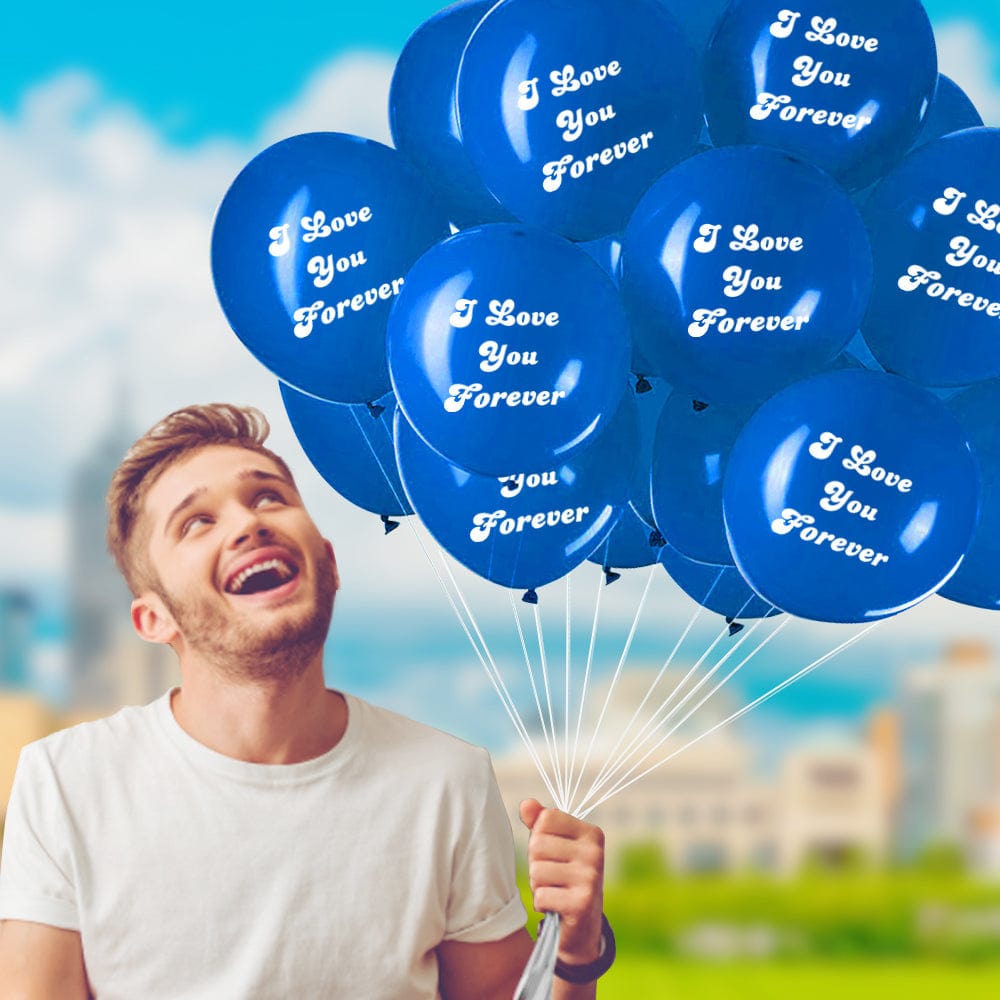 I Love You - Personalized Couple Romantic Balloons