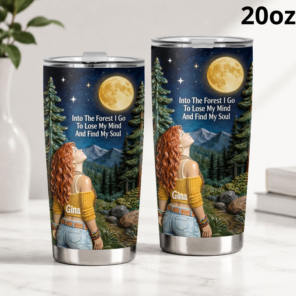 Into The Forest I Go - Personalized Witch Tumbler