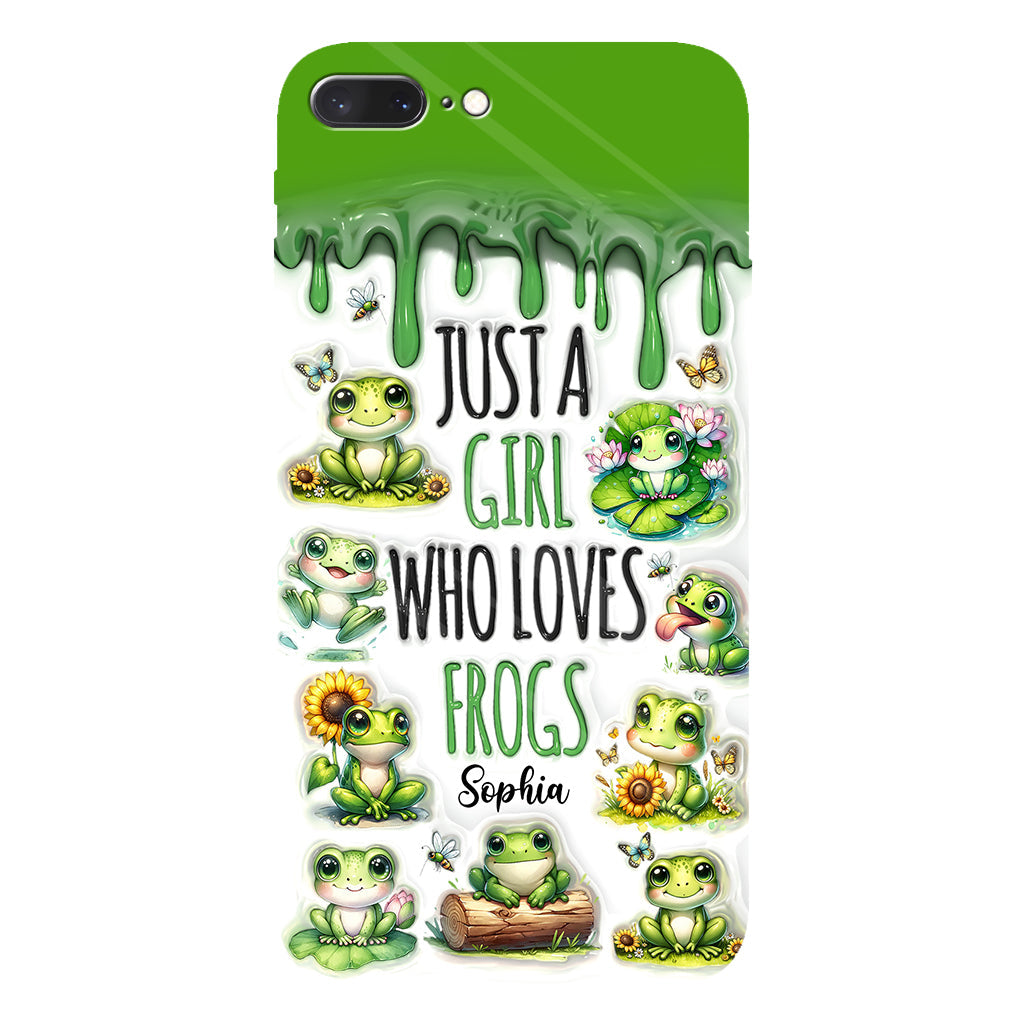 Just A Girl Who Loves Frogs - Personalized Frog Full Print Phone Case