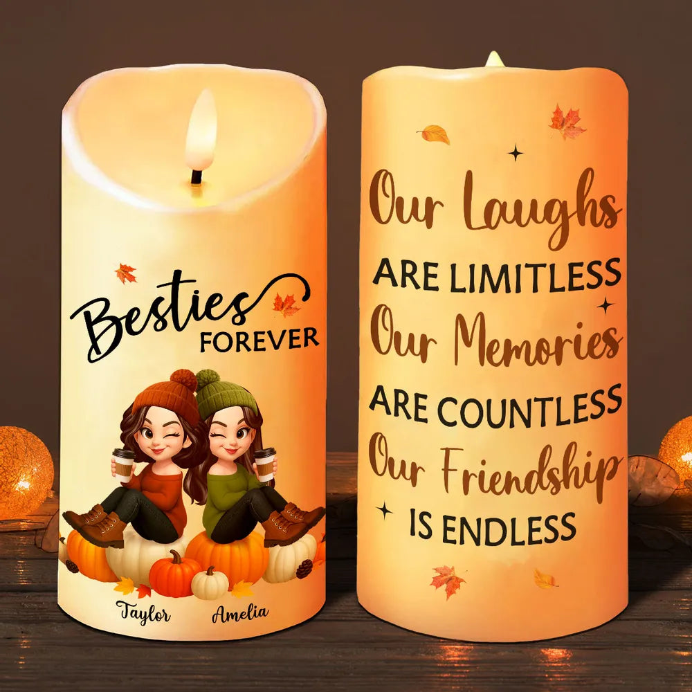 Custom Flameless LED Candle with Personalized Design