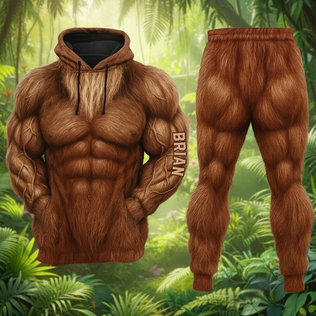 Bigfoot Costume - Personalized Bigfoot Hoodie and Sweatpants