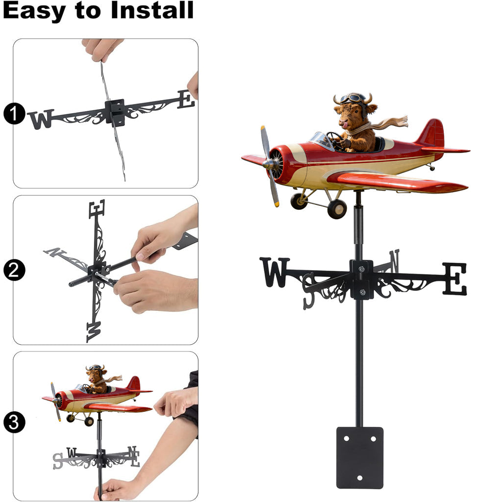 Farmer Must-have Item, Highland Cow, Chicken,... - Personalized Farmer Weather Vane