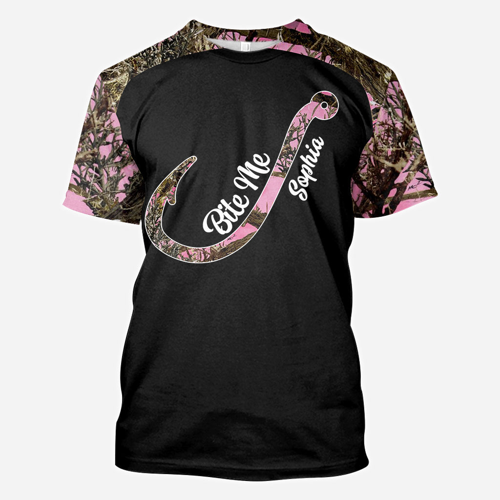Fishing Girl - Personalized Fishing All Over Shirt