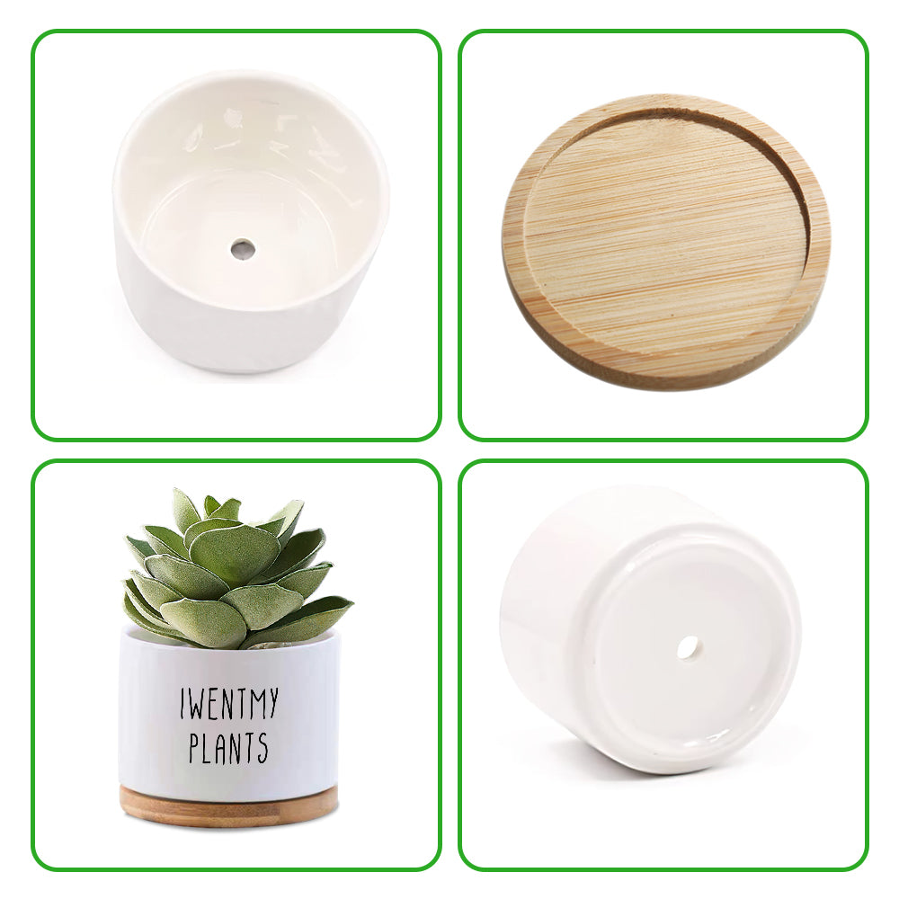 Custom Text Plant Pot - gift for her, plant mom, wife, mom - Personalized Ceramic Pot