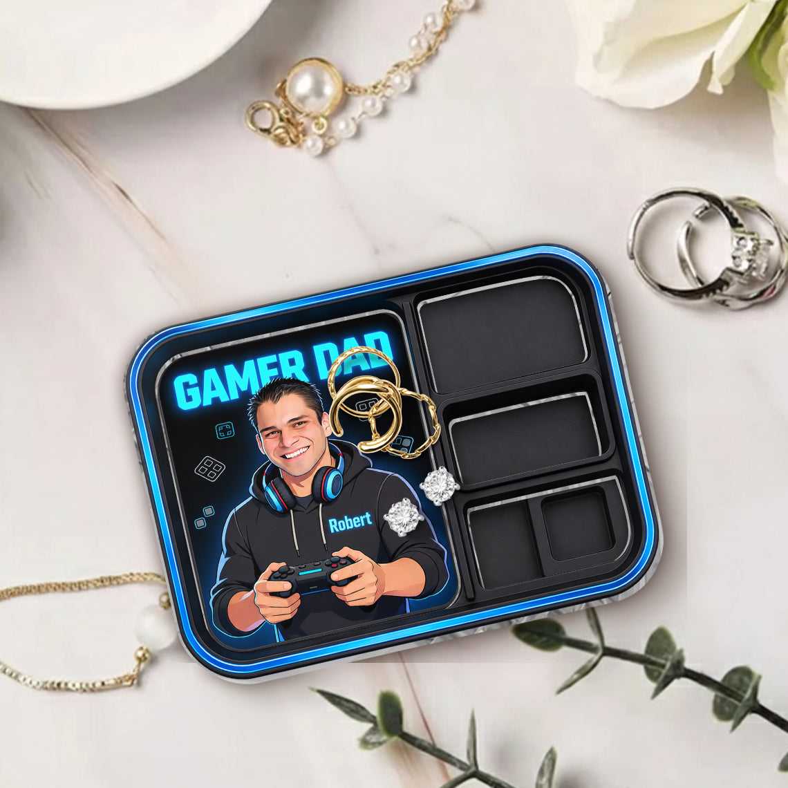 Gamer Dad - Personalized Father Catch-All Tray