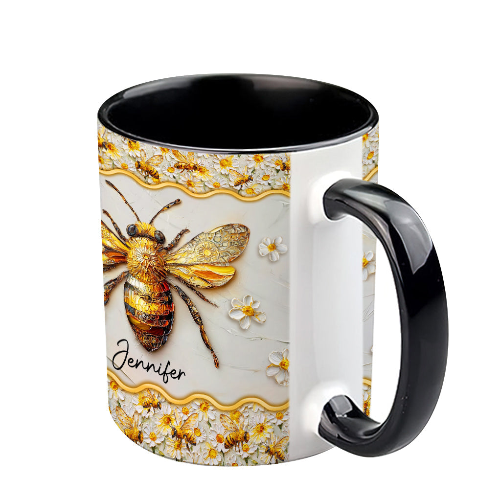 Beautiful Bees - Personalized Bee Accent Mug