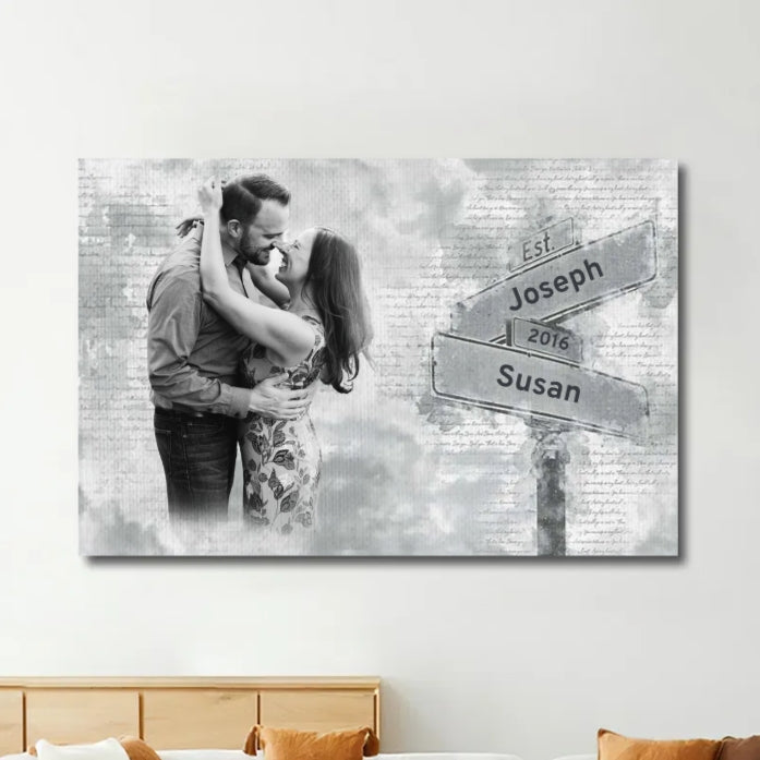 Custom Couple Poster - A Timeless Gift of Love