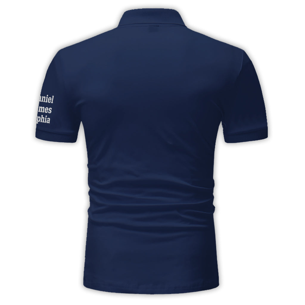 Best Dad By Par - Personalized Father Polo Shirt