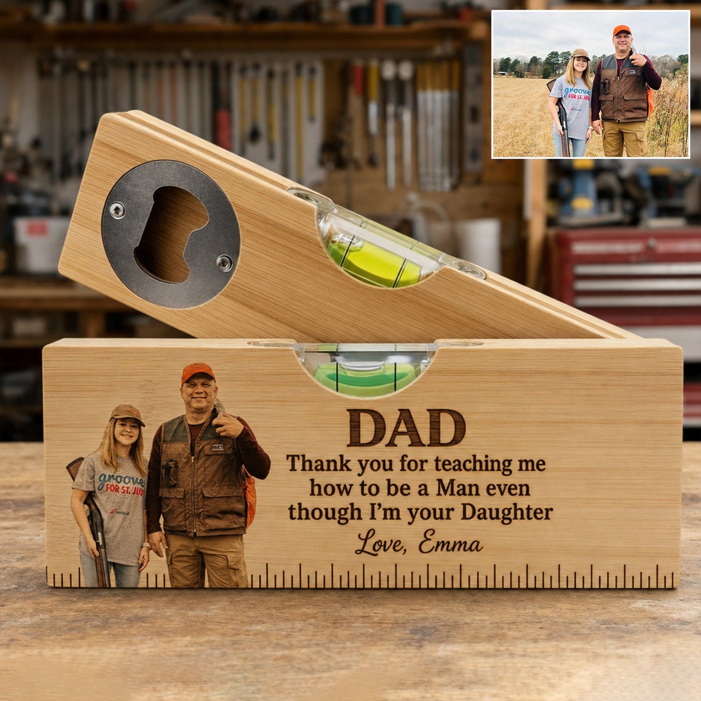 I'm Your Daughter - Personalized Father Spirit Level Bottle Opener