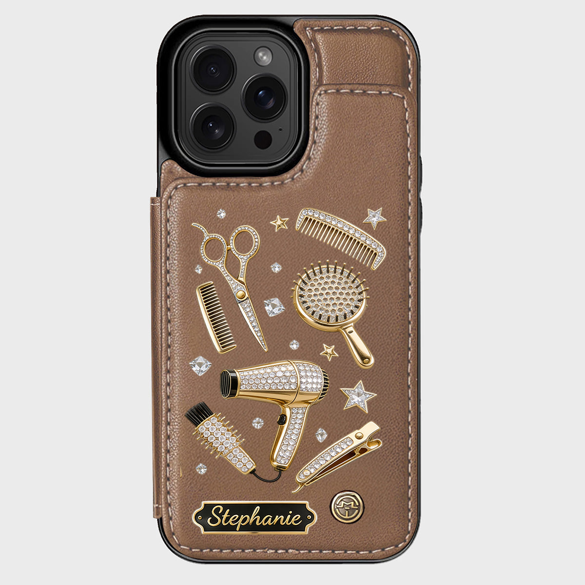 Hairdresser Scissors Salon Decor - Personalized Hairdresser Wallet Phone Case