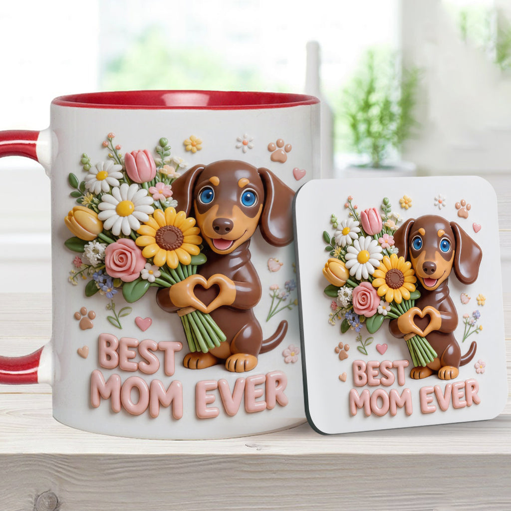 Custom Any Photo - Personalized Dog Accent Mug & Coaster