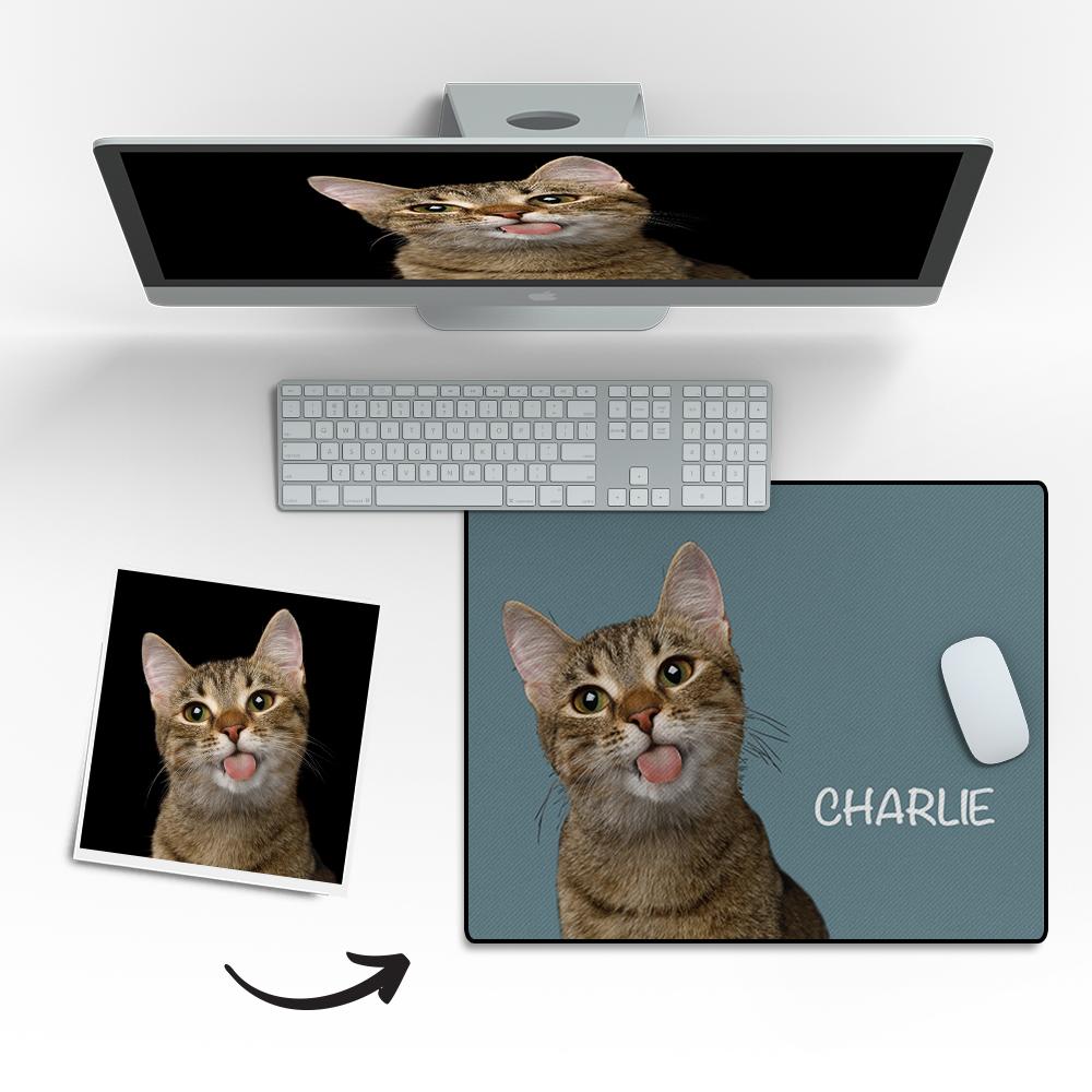 Any Pet Photo - Personalized Pet Photo Mouse Pad