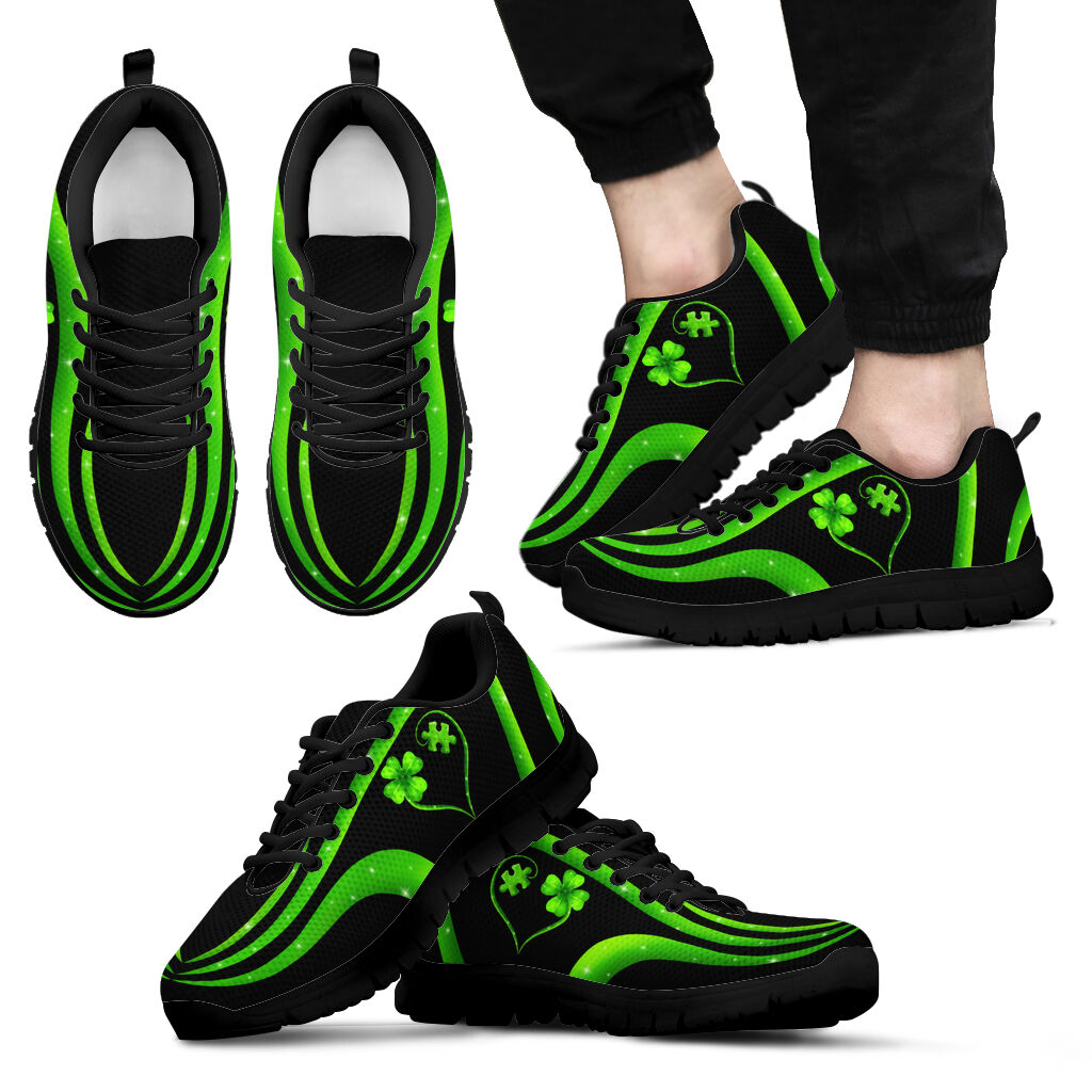 Clover Puzzle Autism Awareness Sneakers 0622