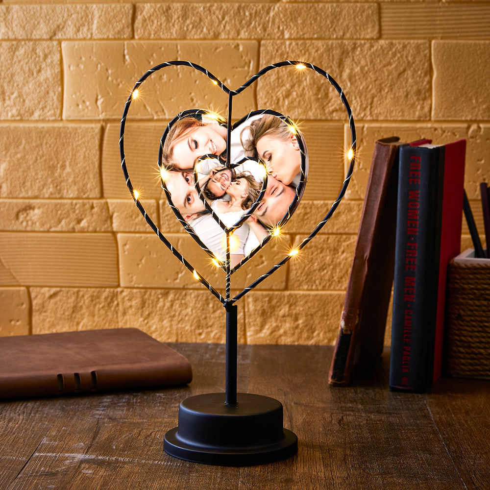 I Love You Forever - Personalized Couple Photo Lamp