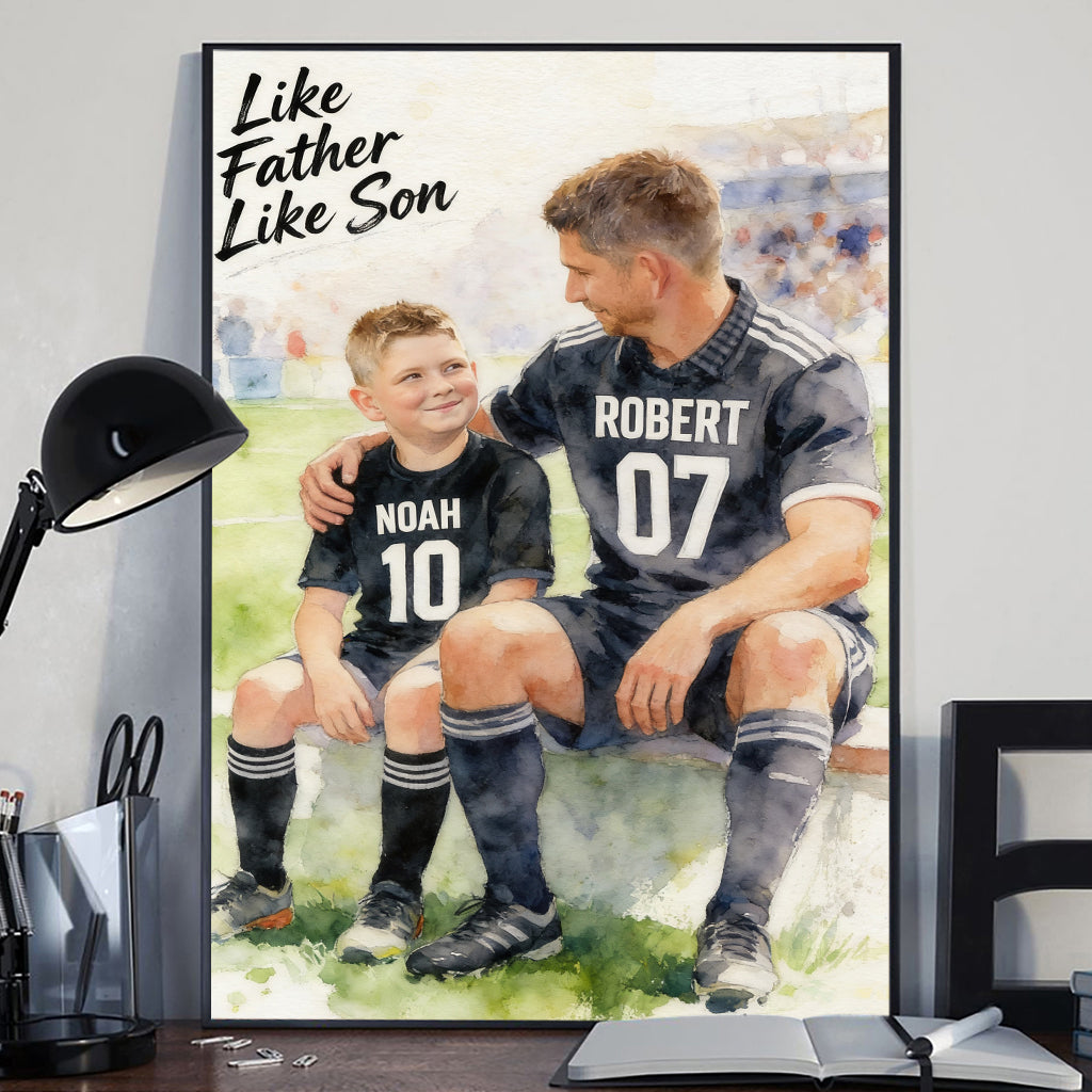 Custom Sport - Personalized Father Canvas And Poster