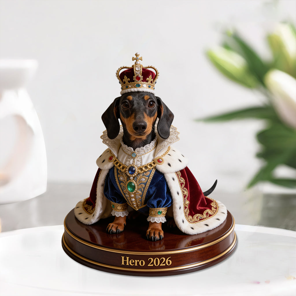 Custom From Any Photos, Royal Style, Pet Lovers Gift - Personalized Dog Custom Shaped Acrylic Plaque