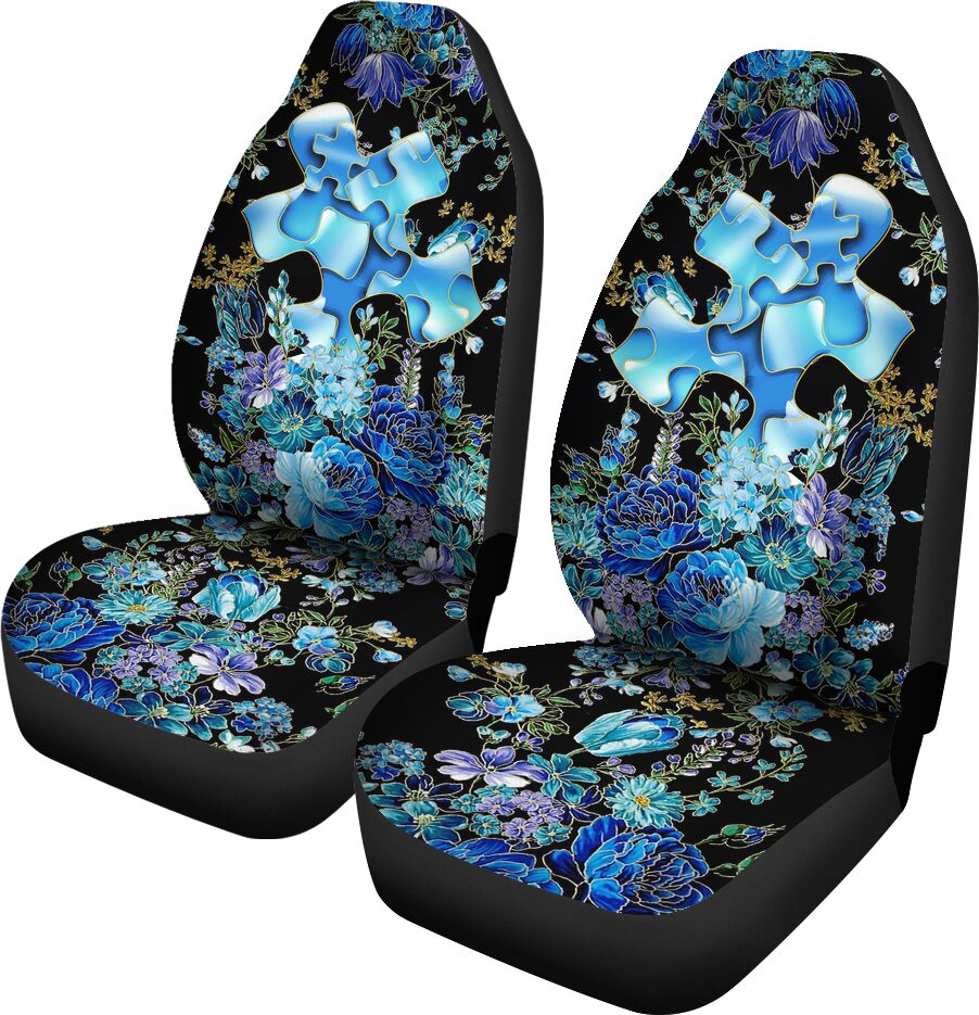 Blue Autism Piece Autism Awareness Seat Covers 0622
