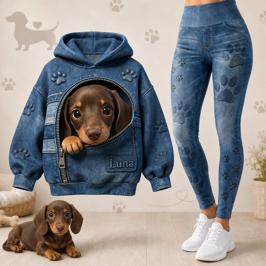 Custom Any Photo - Personalized Dog Hoodie and Leggings