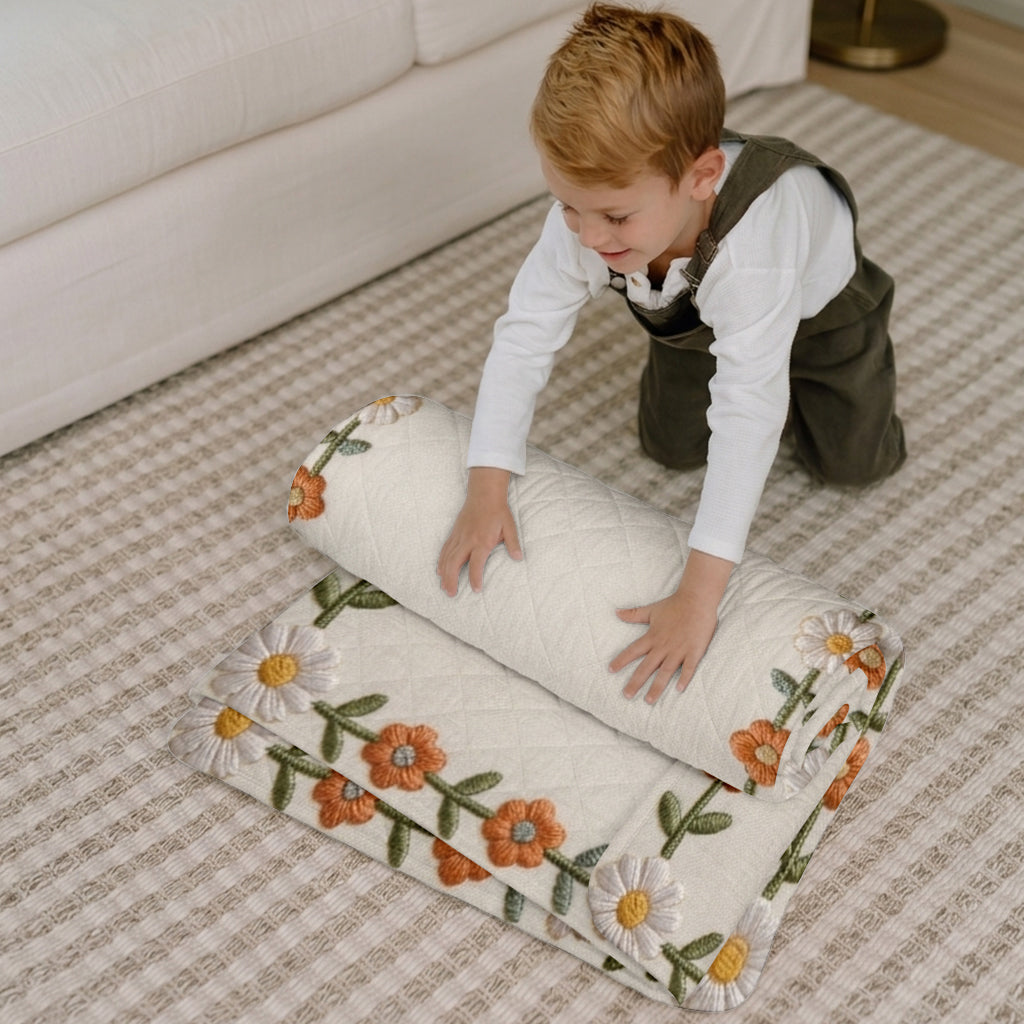Any Flower, Custom From Photo - Personalized Daughter Nap Mat