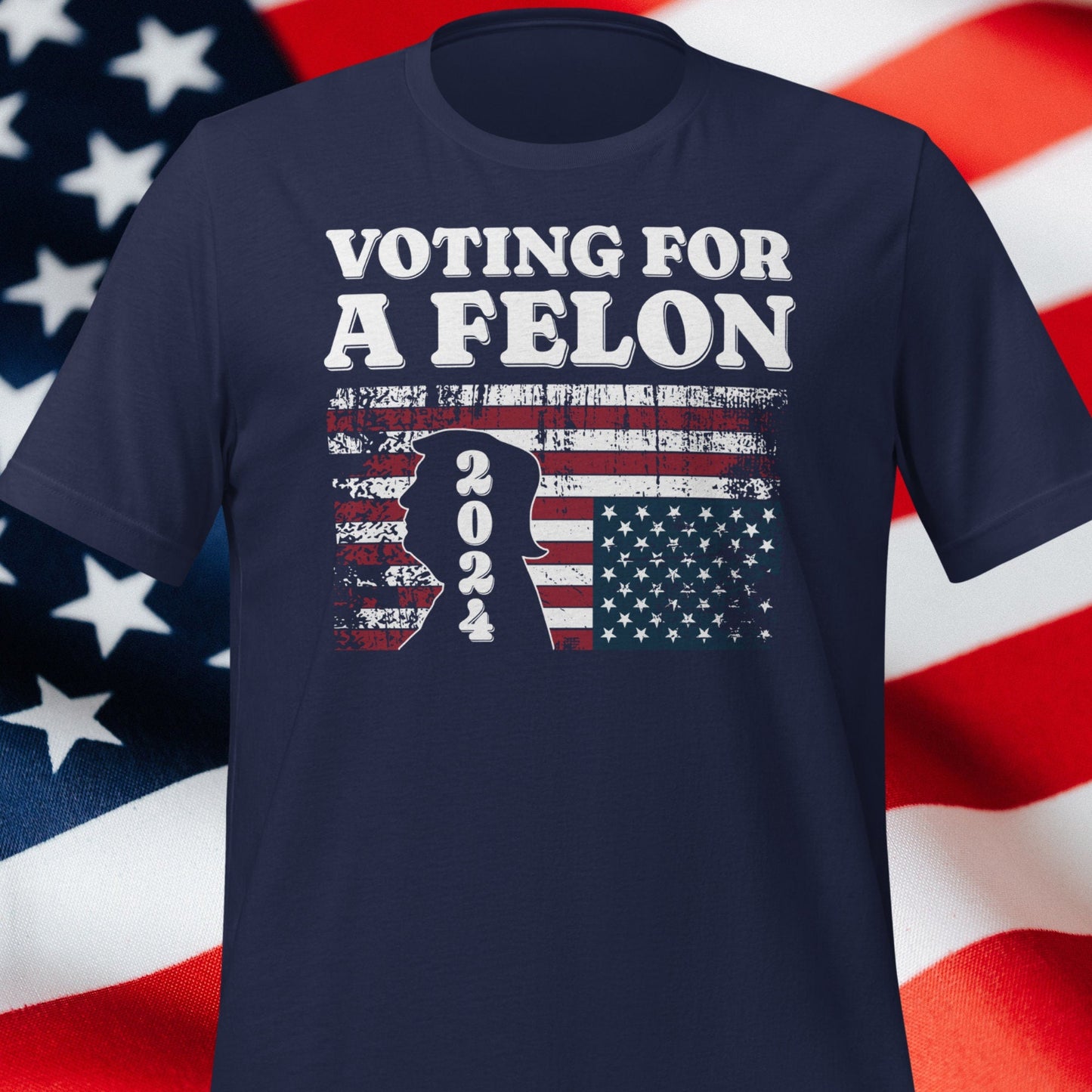 I'm Voting For The FeI0n Shirt, Funny Trump T Shirt, Nation In Distress Upside Down Flag, Convicted FeI0n 2024, November Election Day Tshirt T-shirt & Hoodie
