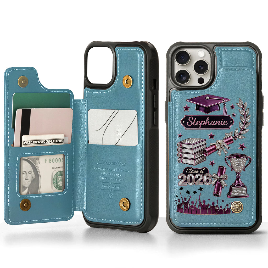 Graduation Gift - Personalized Graduation Wallet Phone Case