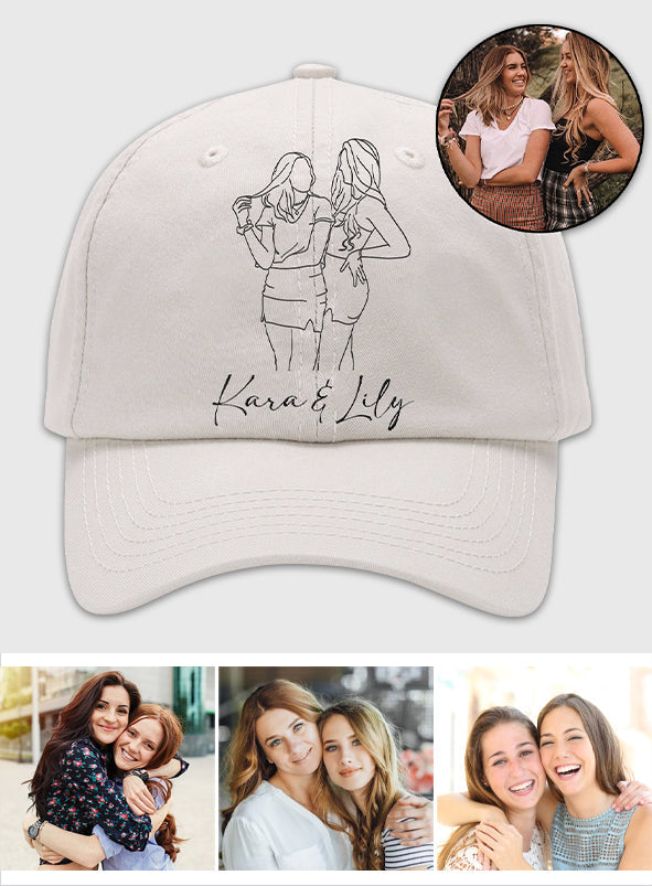 Custom Photo - Personalized granddaughter Embroidered Classic Cap