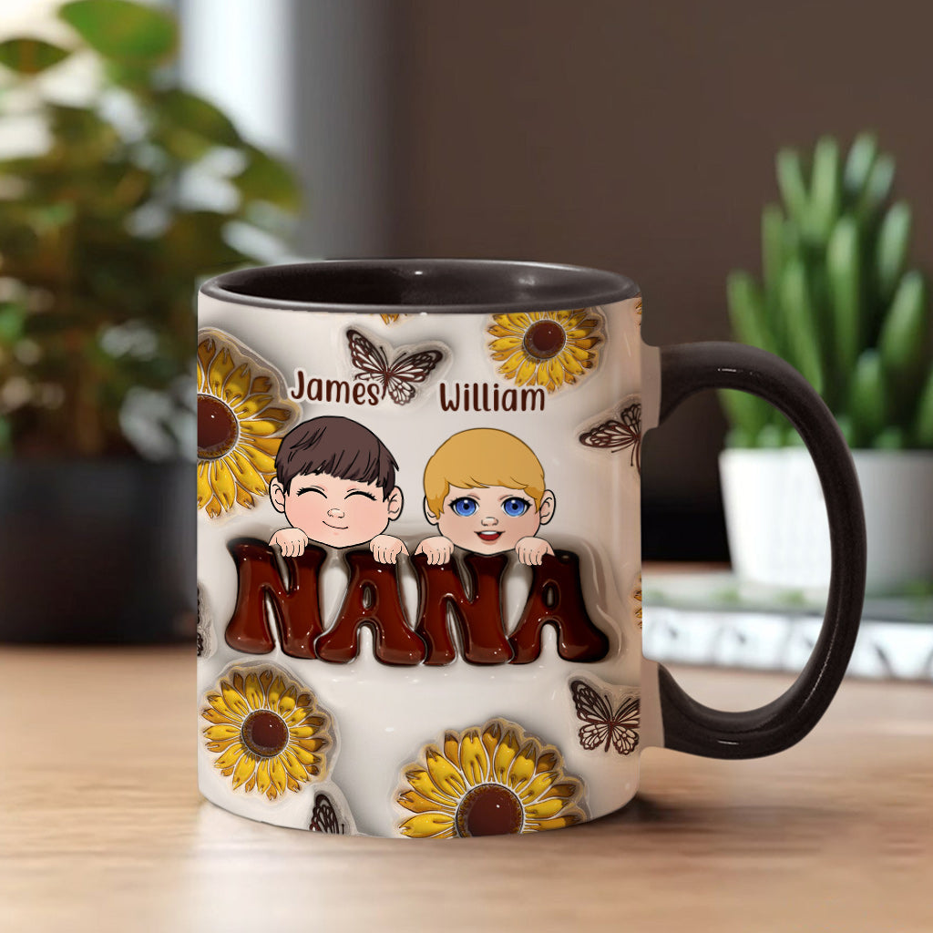 Best Grandma/Nana/Mimi Ever - Gift for grandma - Personalized Accent Mug