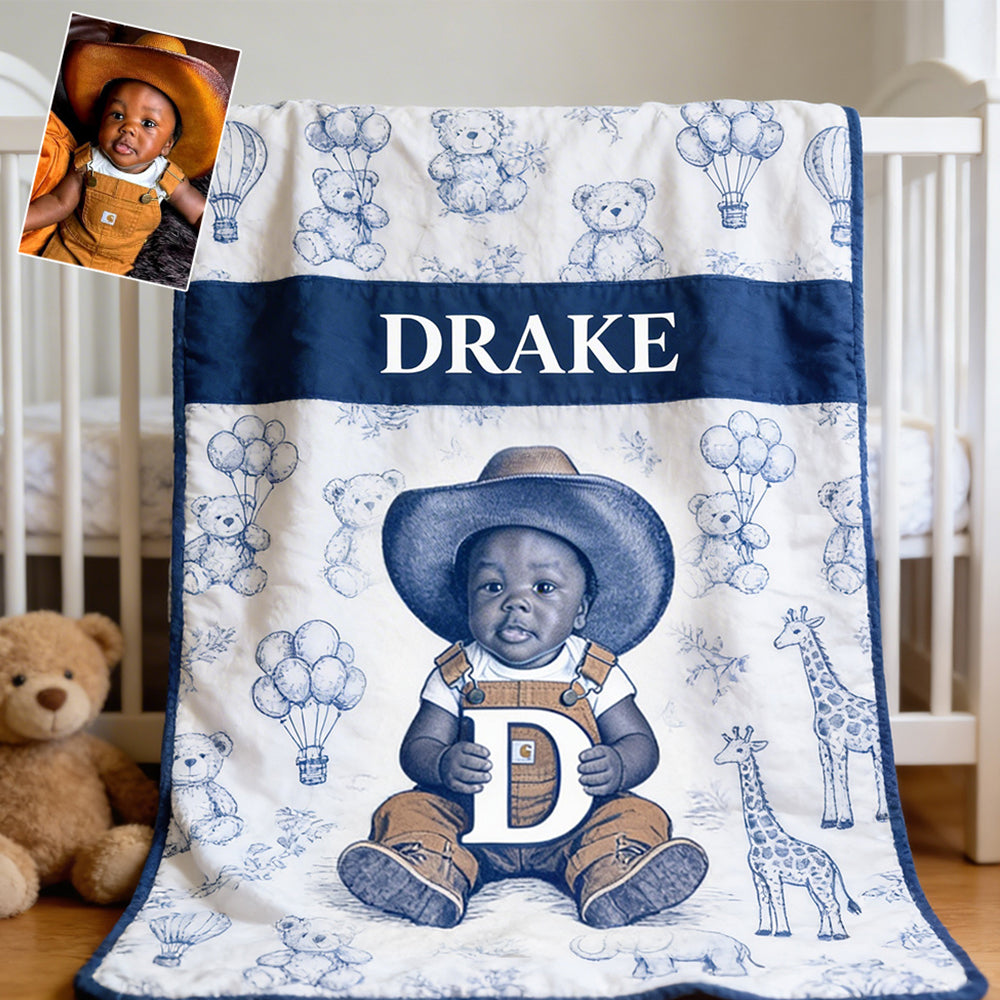 Custom Any Photo, Any Letter - Personalized Kid Blanket