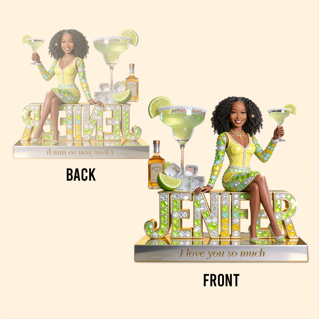 Cocktail Lovers, Margarita Lovers Gift - Personalized Cocktail Custom Shaped Acrylic Plaque