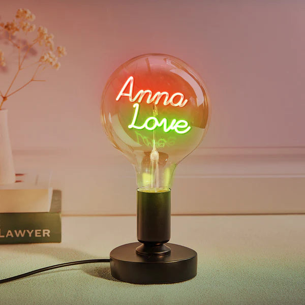 Any Name Light Bulbs - Personalized Any Name Light Bulbs Lamp