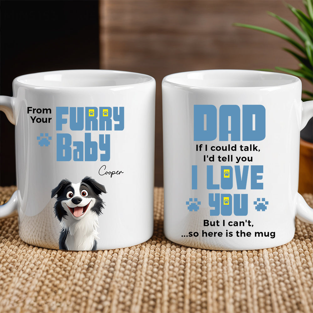 From Your Furry Babies With Love – Creative White Ceramic Mug for Mother's Day, Birthdays, and Cozy Family Moments