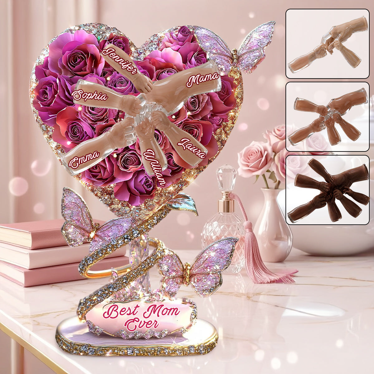 Best Mom Ever - Personalized Mother Custom Shaped Acrylic Plaque