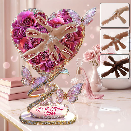 Best Mom Ever - Personalized Mother Custom Shaped Acrylic Plaque