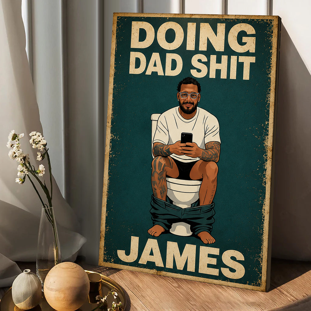 Best Time Of Day - Personalized Father Canvas And Poster