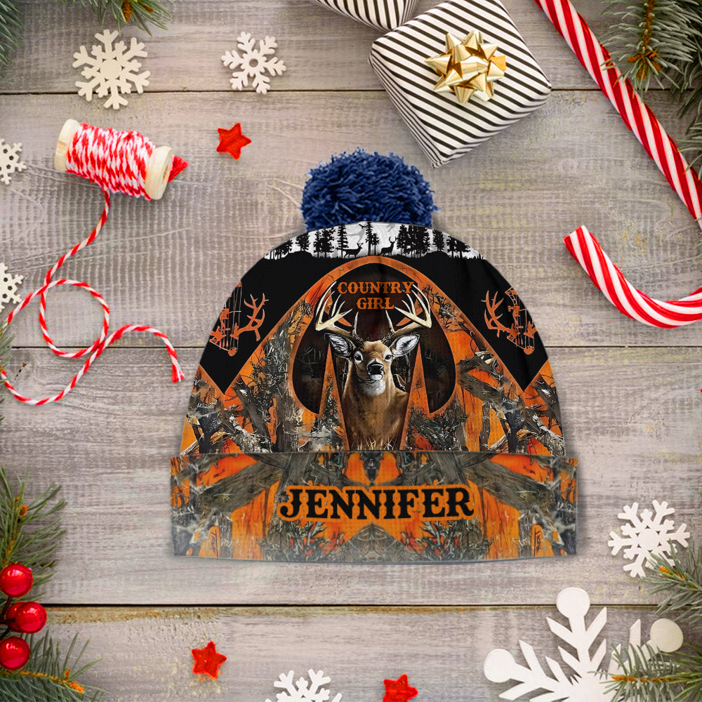 Country Girl - Personalized Hunting Beanie Hat