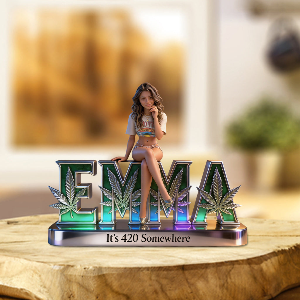Custom Any Photo - Personalized Weed Custom Shaped Acrylic Plaque