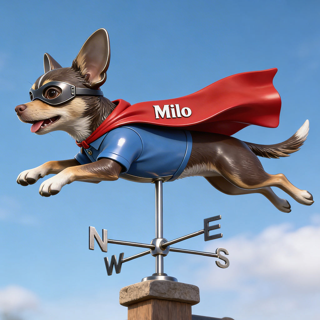 Custom Any Photo - Personalized Dog Weather Vane