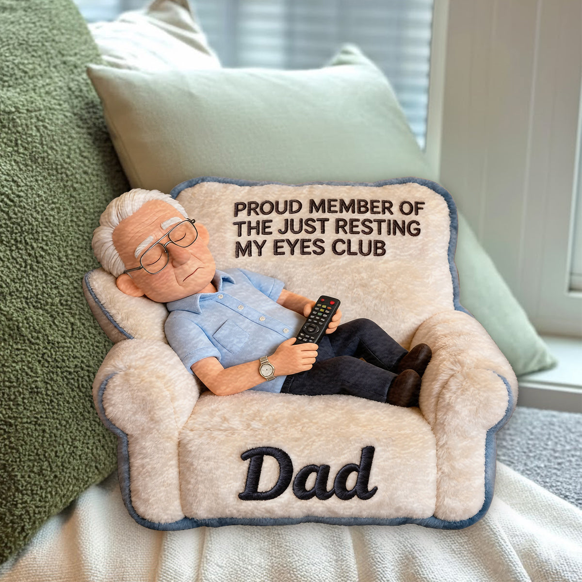 Funny Gift For Dad, Father's Day Gift - Personalized Father Premium Faux Fur Pillow