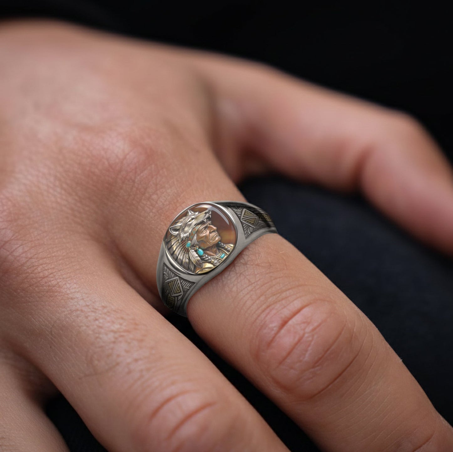 Indigenous - Personalized American Indian Signet Ring