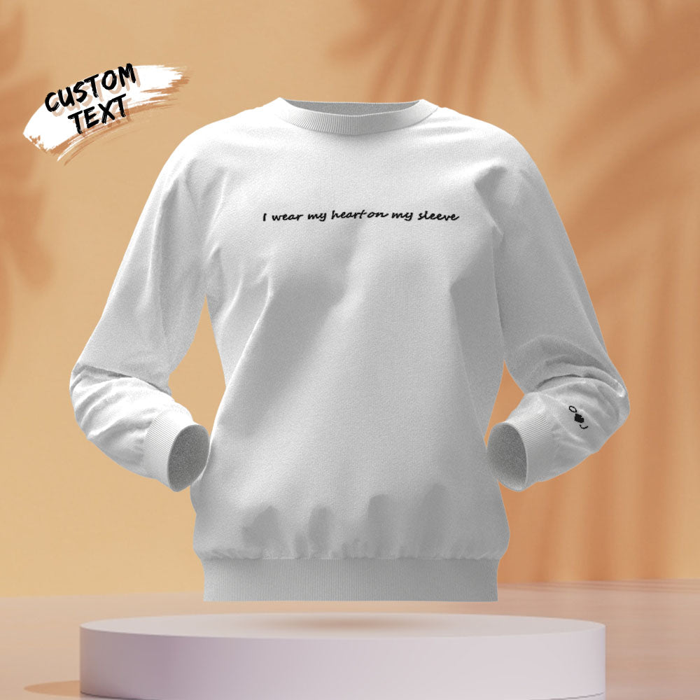 Custom Text - Personalized Couple Sweatshirt