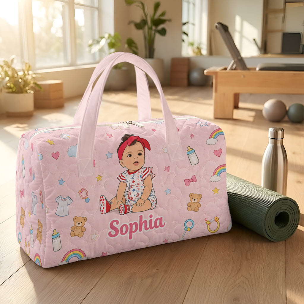 Custom Any Photo - Personalized Kid Quilted Duffle Bag