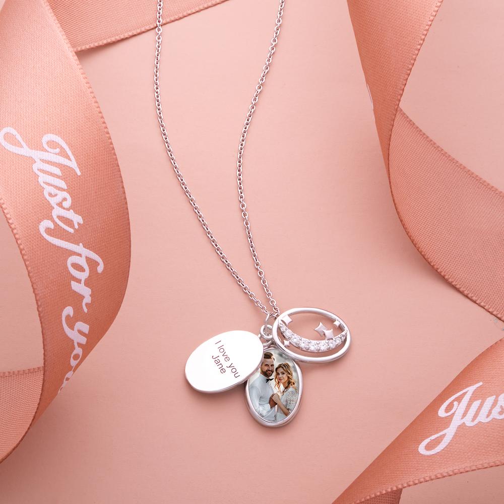 Engraved Wings Delicate Diamond - Personalized Engraved Multi-layer Star Rhinestone