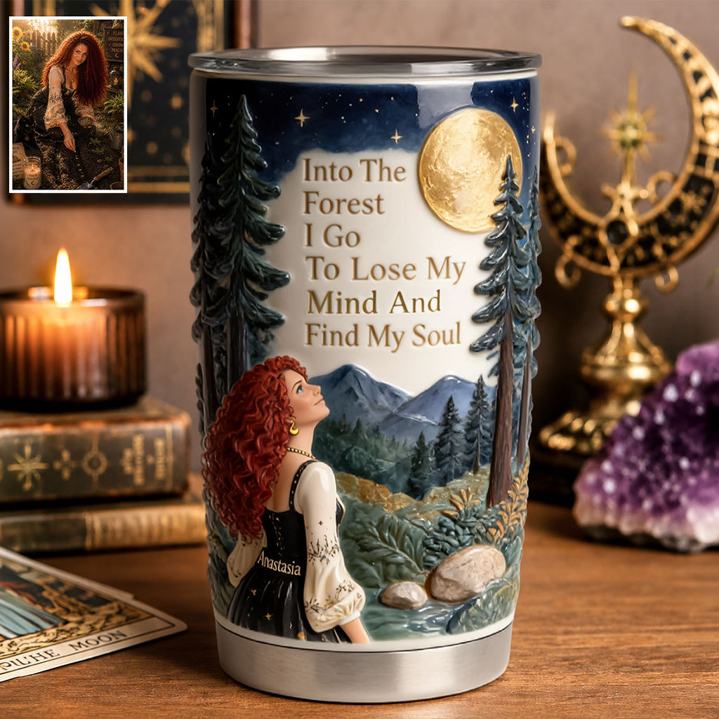 Into The Forest I Go - Personalized Witch Tumbler