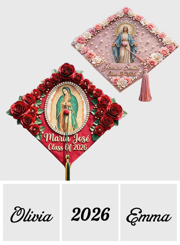 Lady Of Guadalupe - Personalized Graduation Cap Topper