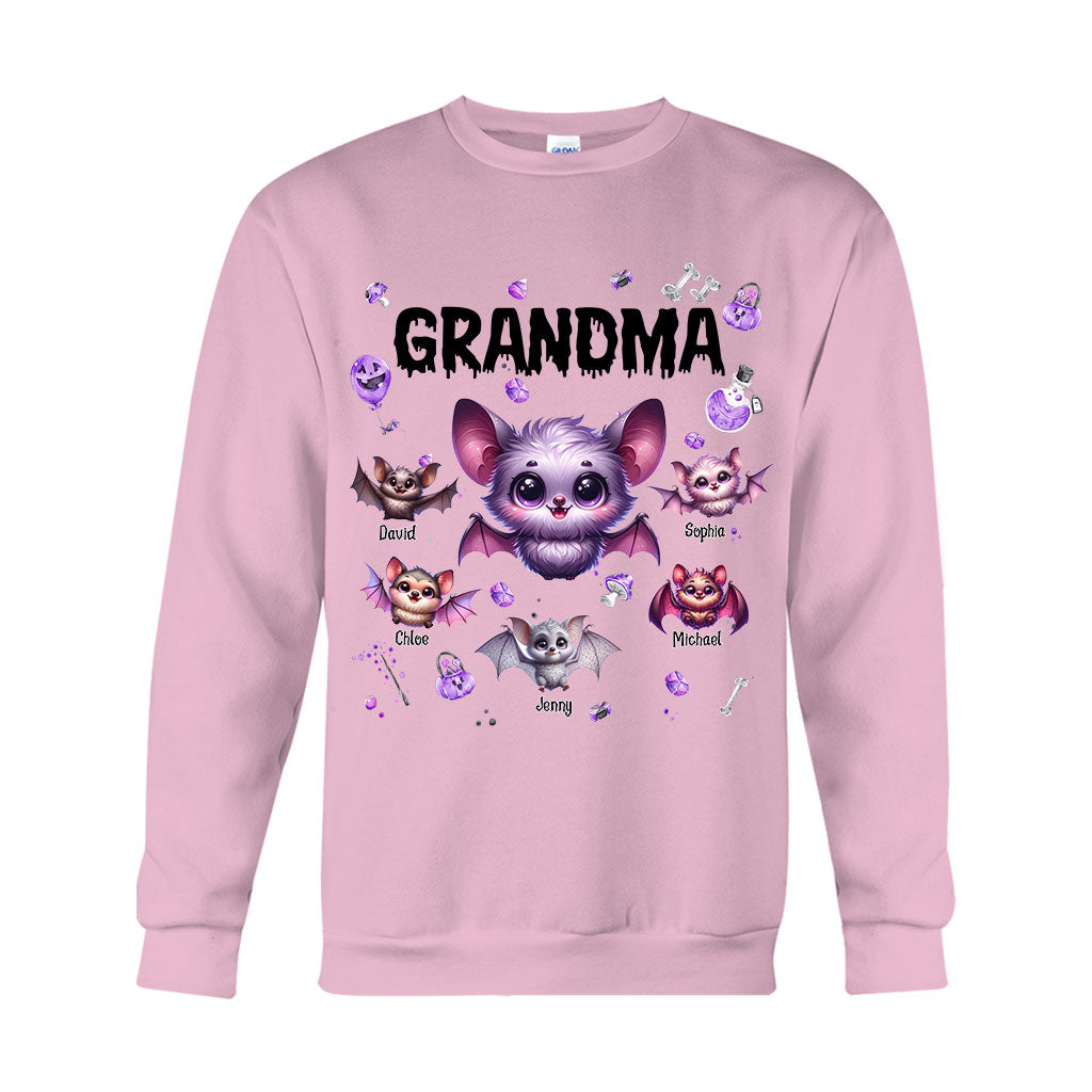 Grandma Of Littel Monsters - Personalized Grandma T-shirt And Hoodie
