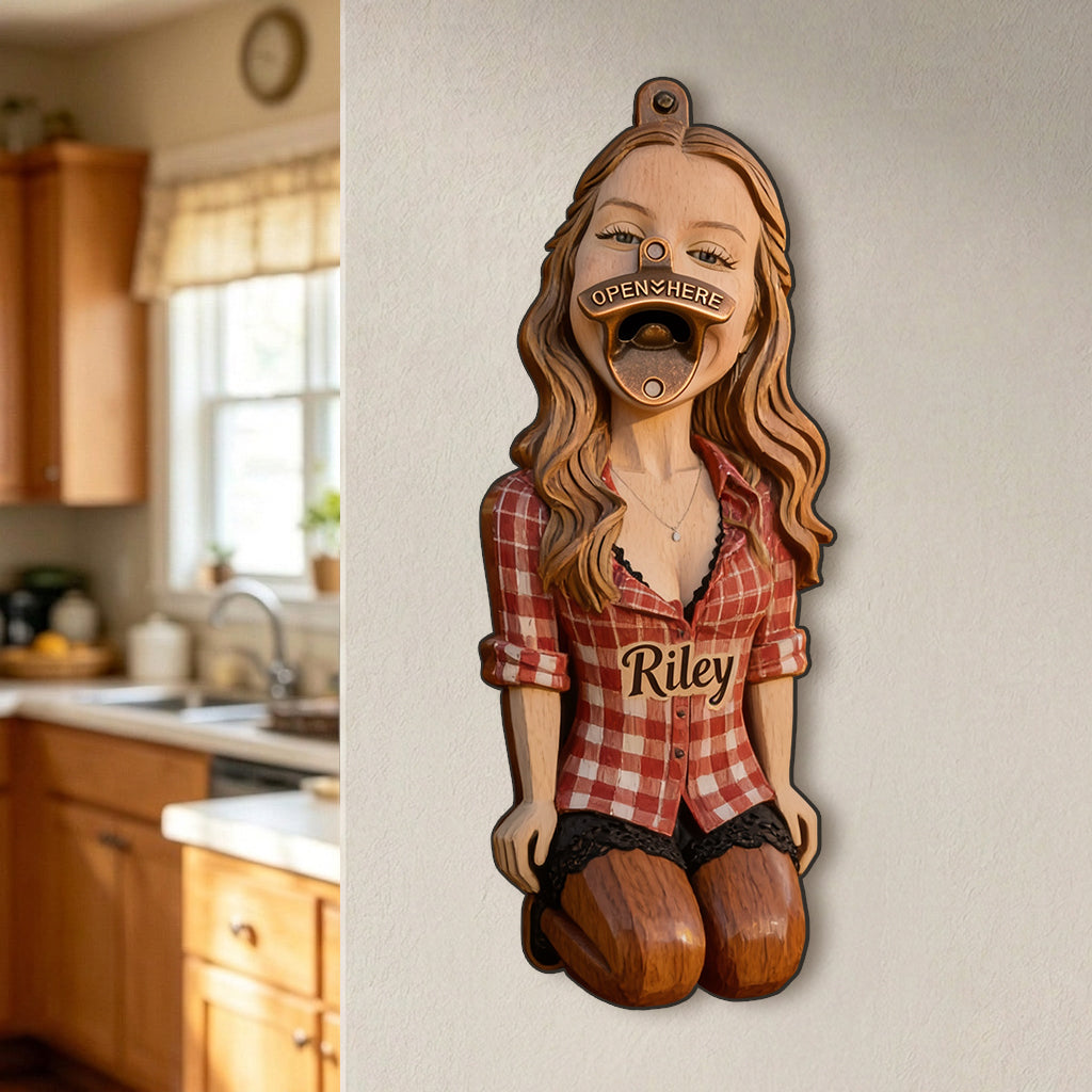 Insert Here - Personalized Spicy Couple Wall Bottle Opener